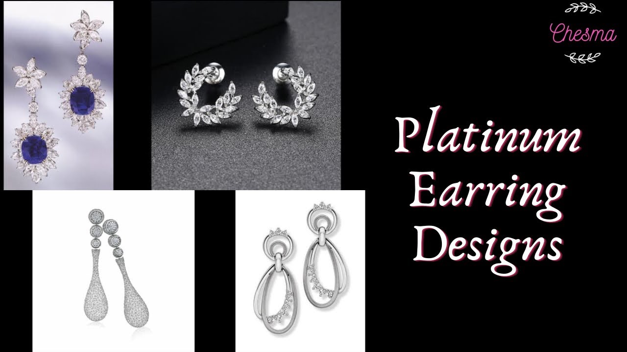 Platinum earring designs | Part-3 | Platinum jewellery | Chesma - YouTube