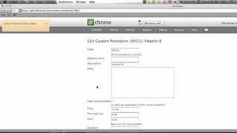 New Custom Procedure