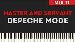 Depeche Mode - Master and Servant (Instrumental Tutorial) [Synthesia]