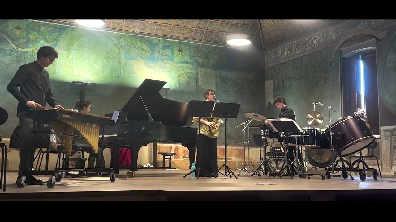 Fontana Mix by Cage + Study for Alto Saxophone and Percussions by Simon Steen Andersen