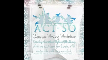 ACT-SO Creative Writing Workshop