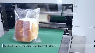 Bread packing machine flow wrap packing machine cake packing