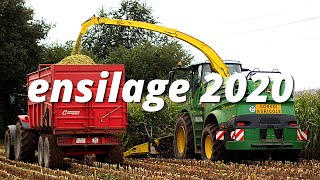 ensilage 2020 avec une nouvelle ensileuse John Deere 8400 à la Cuma des bois dans les Côtes-d'Armor