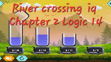 River  crossing  iq Chapter 2 Logic 14 dividing 24 litres to 3 equal parts of 8 litres each