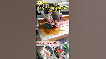 DM 400 Semi Automatic Screen Printer Round Cup