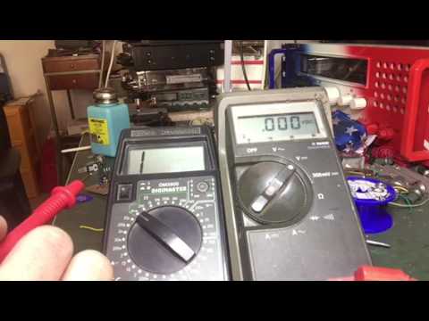 CONDENSATORE CON TESTER SCARICA