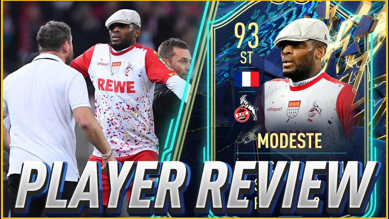 ES DIOS!!! 93 ANTHONY MODESTE TOTS EQUIPO DE LA TEMPORADA SBC PLAYER REVIEW FIFA 22