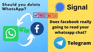 WhatsApp Privacy policy Update || Should you delete WhatsApp & switch to signal or telegram 