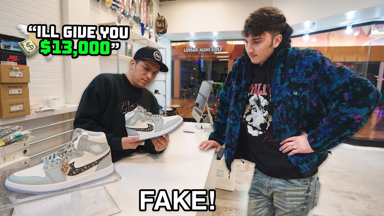 I Tried To Sell Fake Dior Jordan 1s At Sneaker Stores 