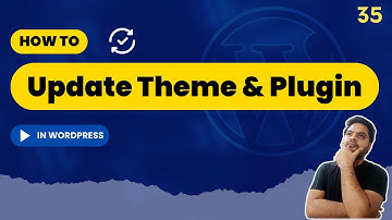 How to update WordPress theme and plugins? WordPress tutorial for beginners in English part 35