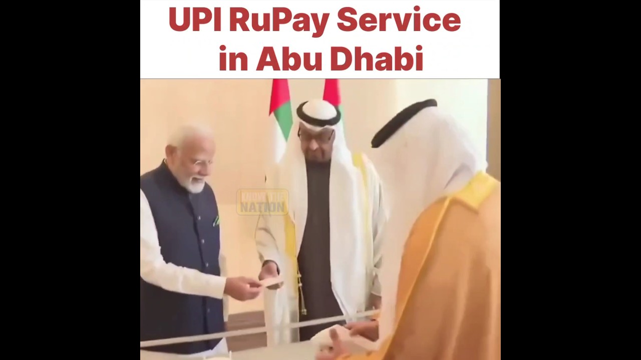 PM Modi and UAE President Launch Revolutionary UPI RuPay  Service in Abu Dhabi