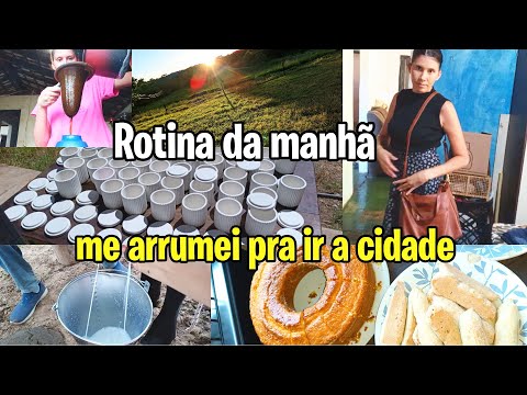 Rotina da manhã na roça/ me arrumei pra ir a cidade 💓