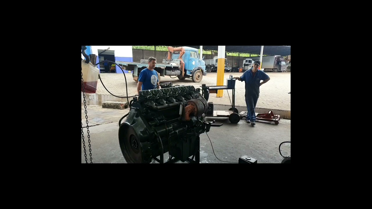 Motor Mercedes Benz OM447LA 1935 360CVs retificado completo na Nicosa Ponta Grossa