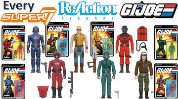***see newer video*** Every Super7 G.I. Joe ReAction Action Figure Comparison List