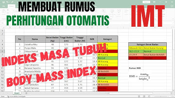 Membuat Rumus Hitung Otomatis Indeks Masa Tubuh IMT atau BMI di Excel