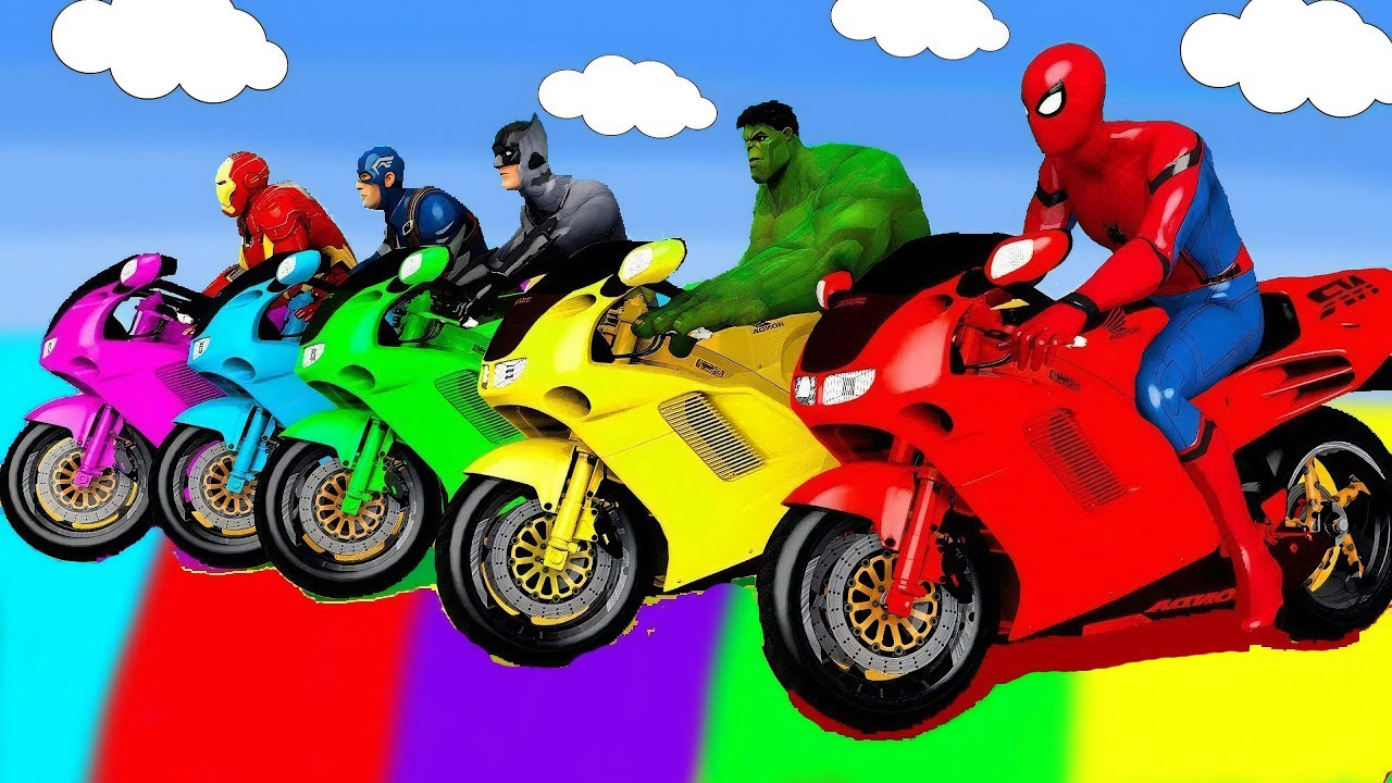 TRANSPORTING PIXAR CARS & FRUITS WITH COLORED & JOHN DEERE vs CLAAS vs TRACTORS - BeamNG.drive #983