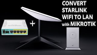 How to Convert STARLINK WiFi to a LAN with #Mikrotik Router