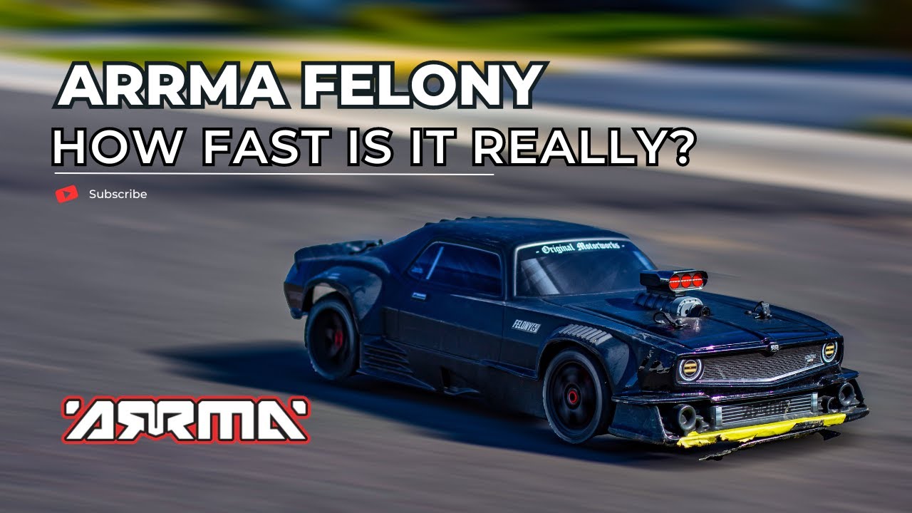 Insane Speed Test: Arrma Felony | Stock Gearing | no mods "YET"