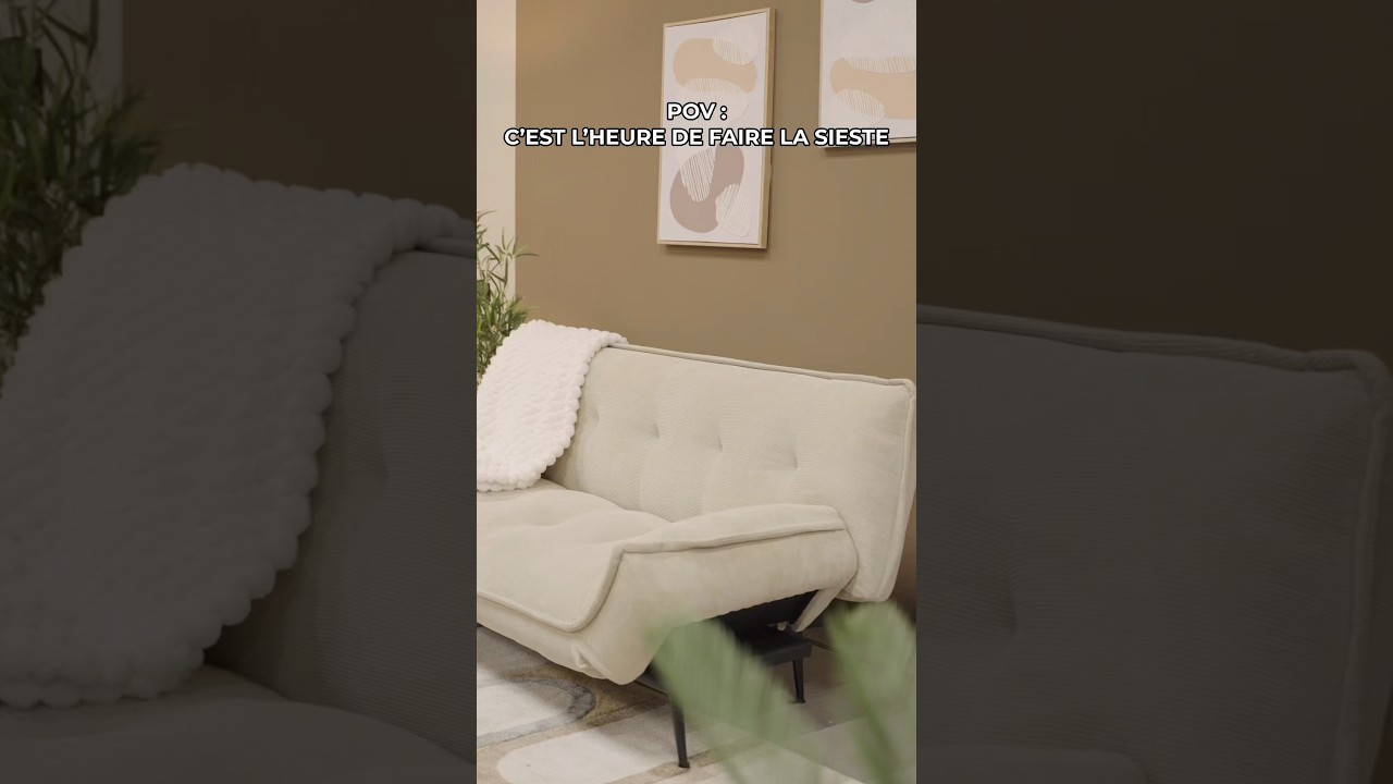 L’affaire sieste est pliée avec la banquette-lit CLEKA 😴🥱