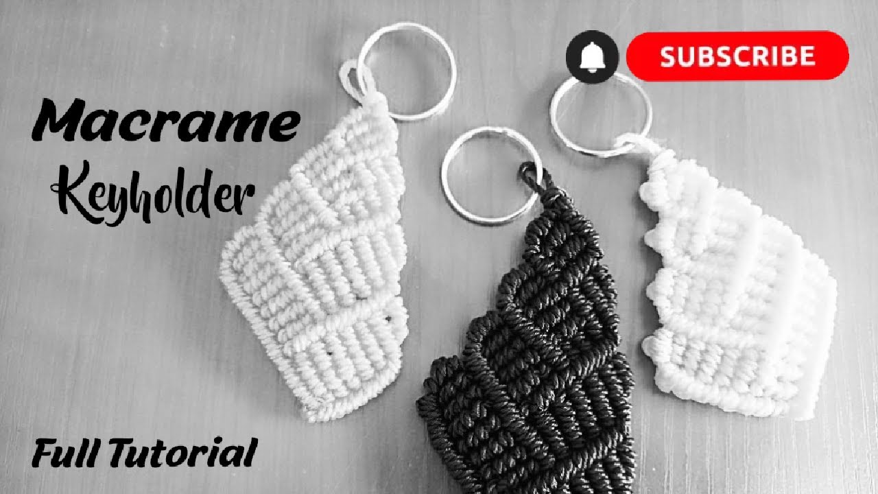 How to make - Macrame Shell Patterned Keyholder/Full Tutorial