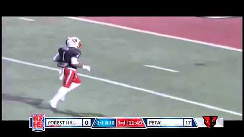 Petal #4 Samuel Hopper pass complete to a wide ope...