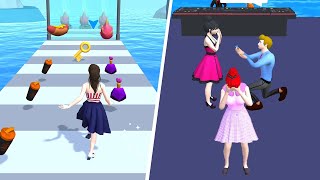 Girl Runner 3D 👰❤️🤵 All Levels Gameplay Trailer Android,ios New Game