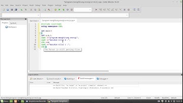 C++ ( menghitung energi )