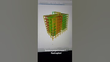 Etabs Project with Torsion #etabs #civilengineering