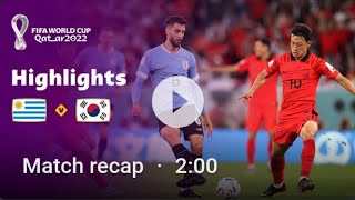 URUGUAY🇺🇾 - SOUTH KOREA🇯🇴 (0-0) FULL MATCH HIGHLIGHTS WITH ALL GOALS