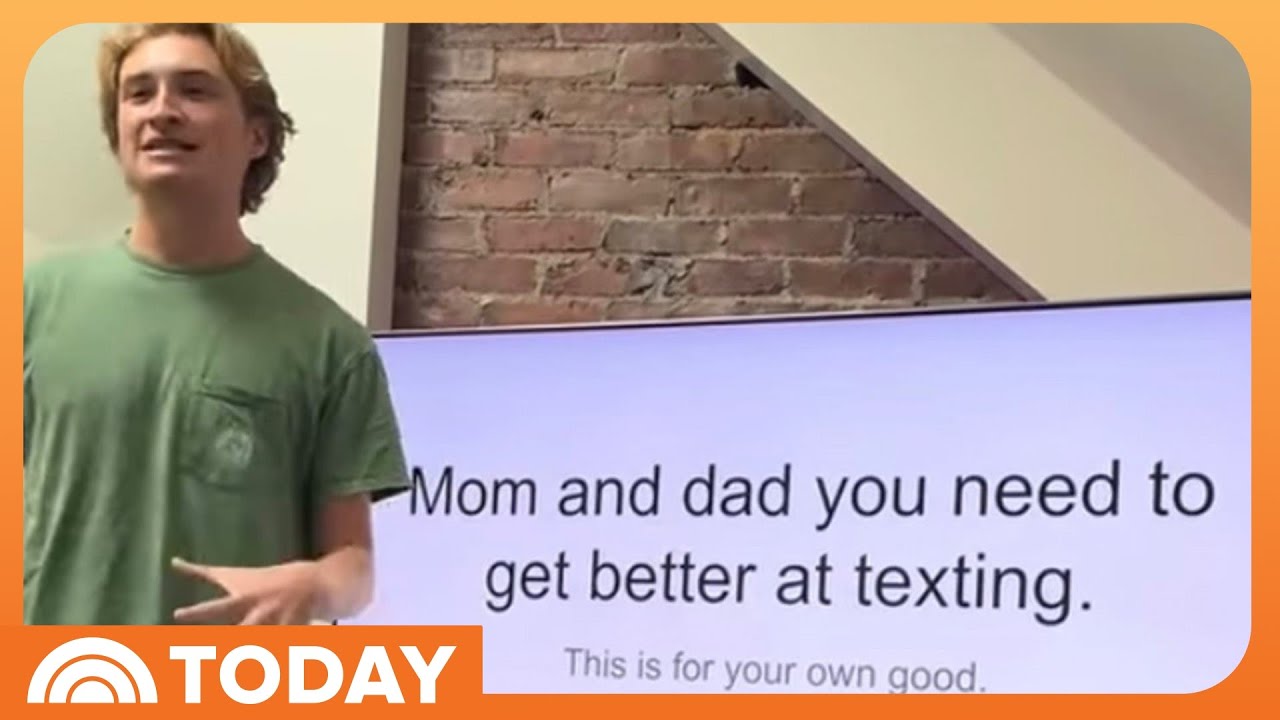 Son Gives His Parents an Important Lesson in Texting Etiquette - YouTube
