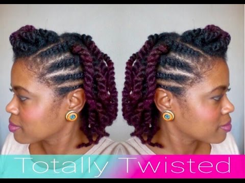 Natural Hair Flat Twist 2 Strand Twists Youtube