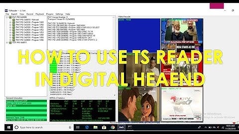 How to use TS reader in Digital Headend by information collection
