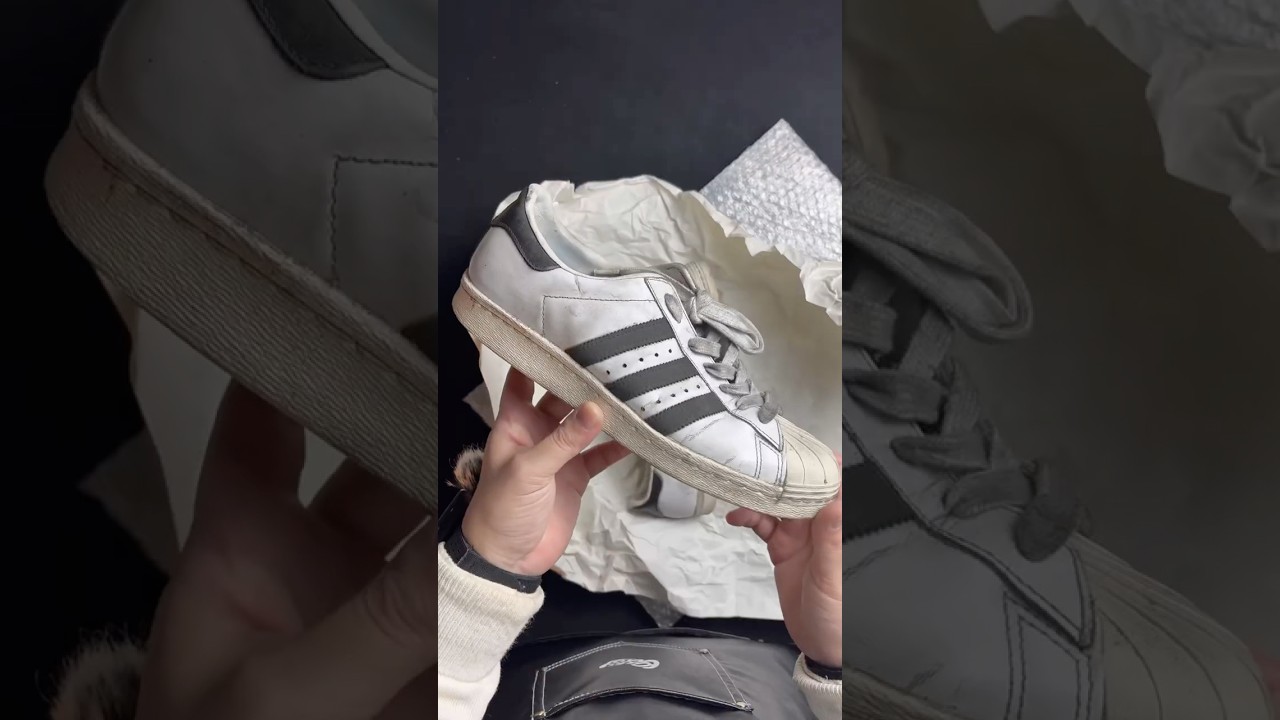 Clean Dirty Adidas Super Star #asmr