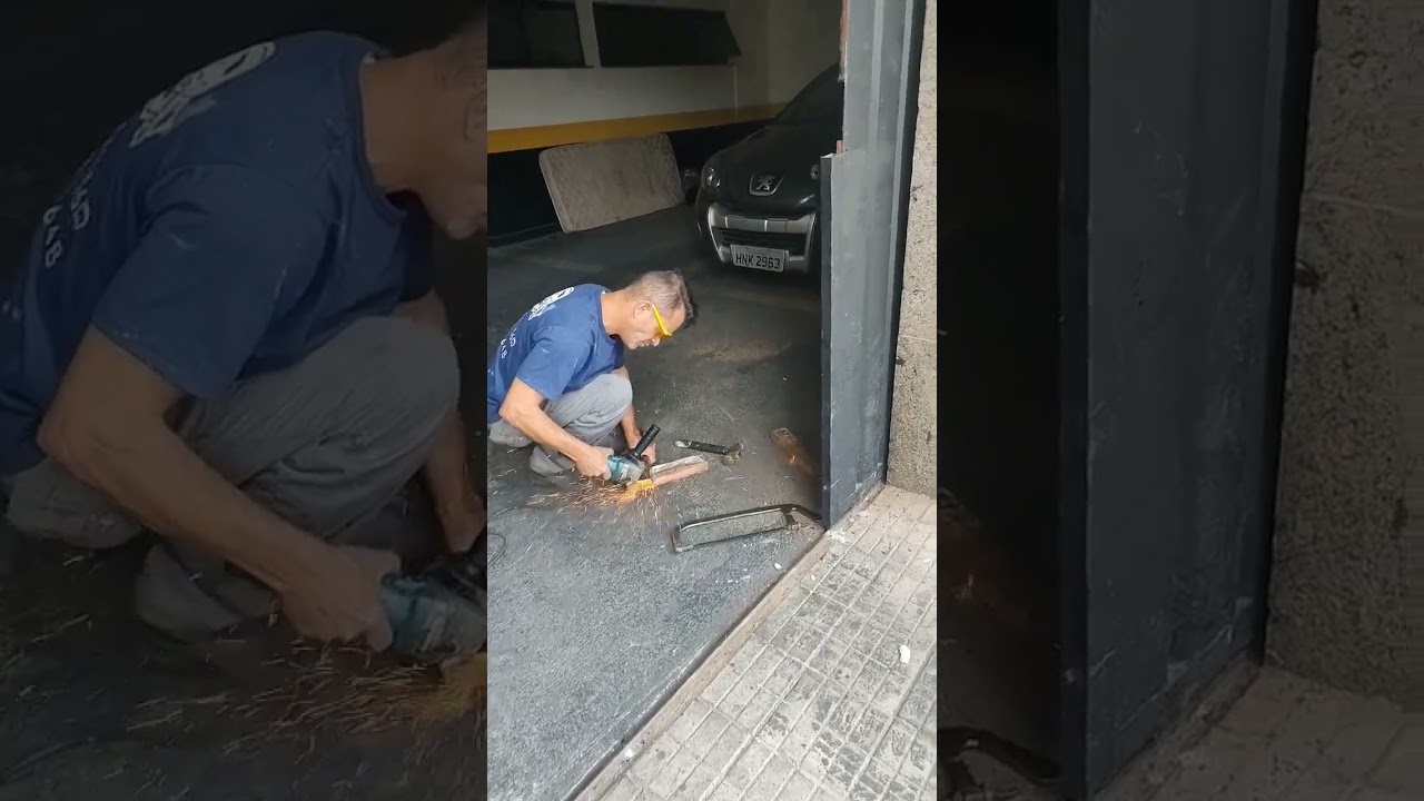 DESAMASSEI PORTÃO COM O CARRO 