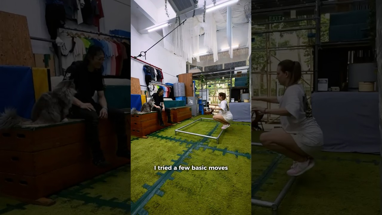 Margo.Sglife giving Parkour a go #parkour #singapore #parkoursingapore