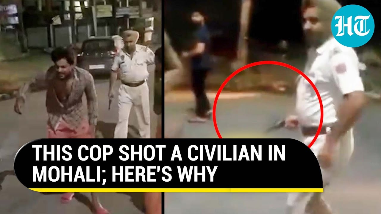 Mohali: Punjab cop manhandles woman & shoots youth after scuffle, suspended | Viral video