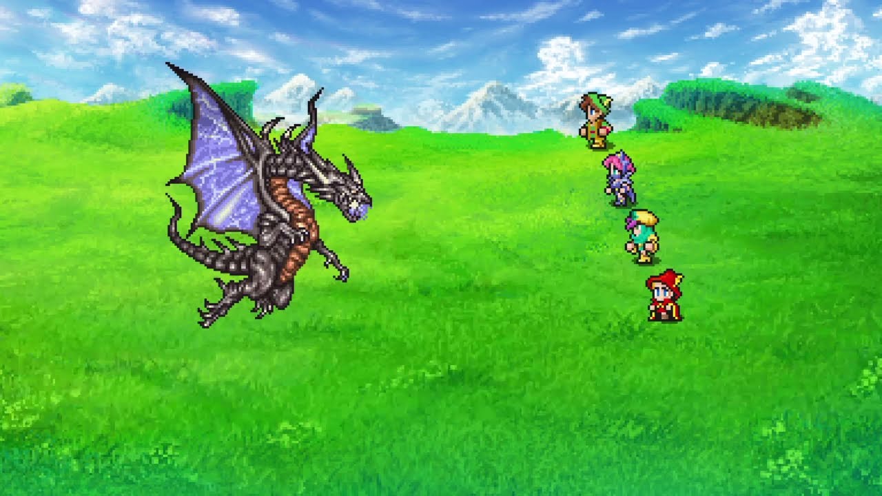 FINAL FANTASY V North Mountain Battle Bahamut