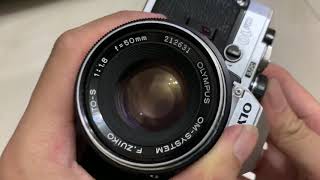 Olympus OM10 Self Timer and Battery Checker Test