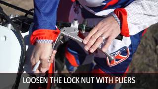 Clutch Cable Freeplay Adjustment | DR Quick Tips