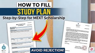 MEXT Scholarship 2026: How to Fill the Research Plan Step-by-Step