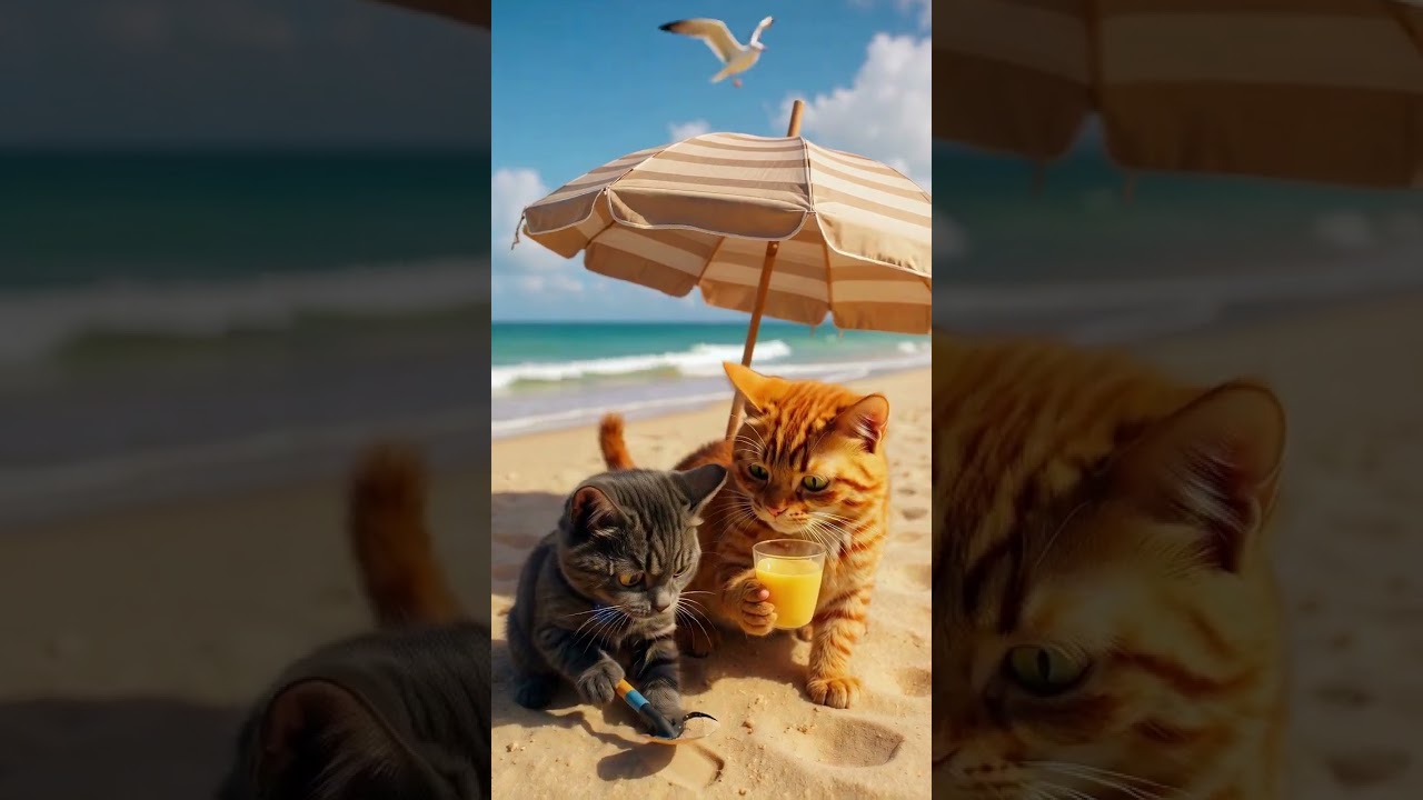 family cat travel, kitten travel happy, cute cat wish