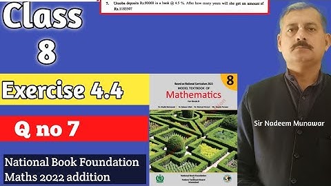 Class 8 Exercise 4.4 Q no 7 NBF Maths Ex 4.4 find profit  / markup in Urdu Hindi Sir Nadeem Munawar