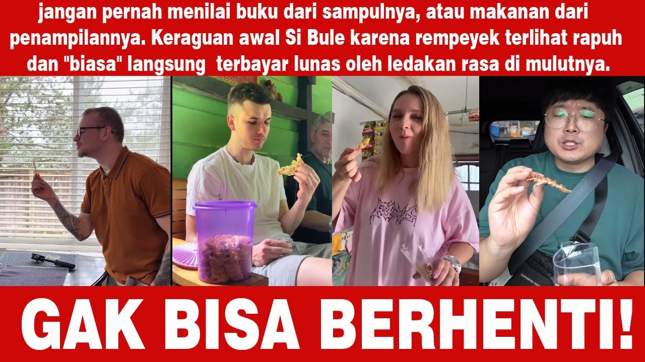 Bule Bilang Ini Camilan TERENAK di Dunia! Coba Rempeyek! 🌍🔥