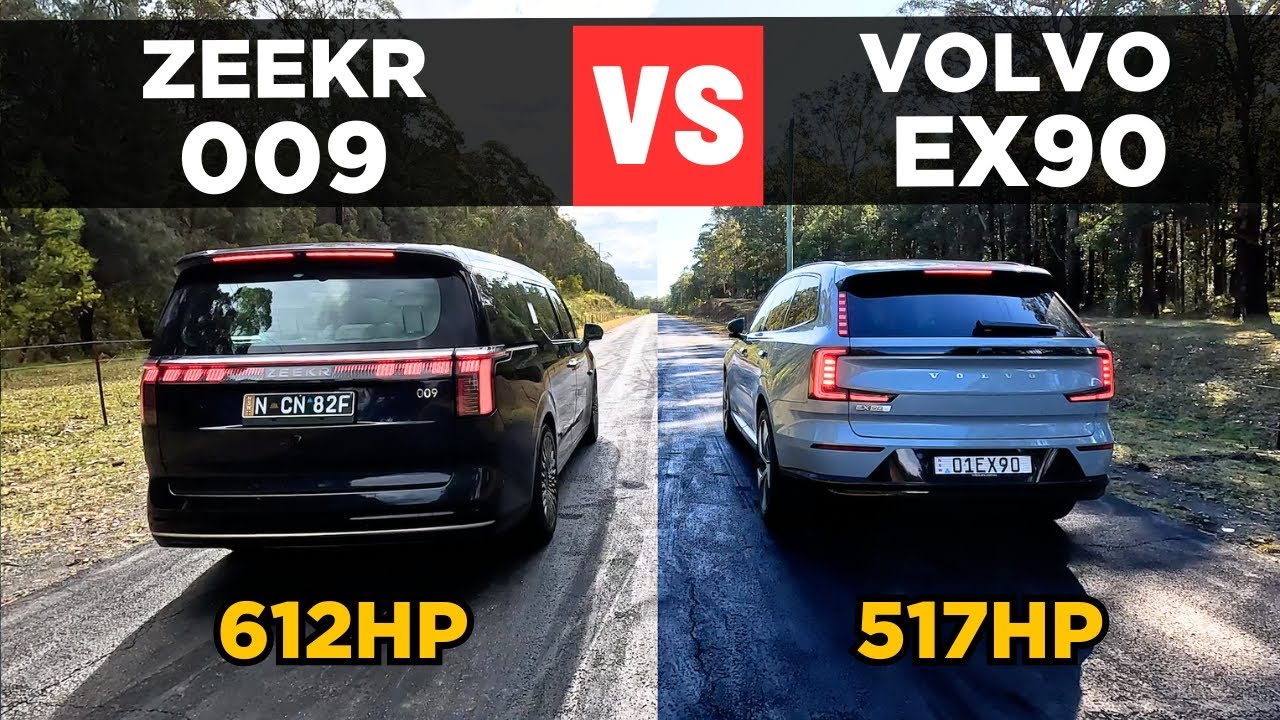 Drag Race: 2025 Zeekr 009 vs Volvo EX90 – 0-100 & comparison - YouTube