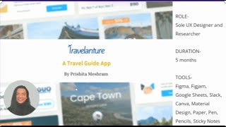 Travelanture Case Study UX/UI Design (Product Designer)