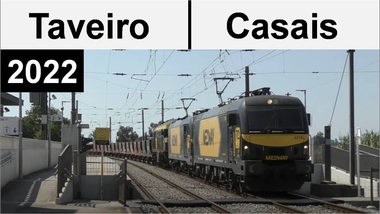 Estação de Taveiro & Casais - Comboios de Portugal & MEDWAY Trains - Linha do Norte