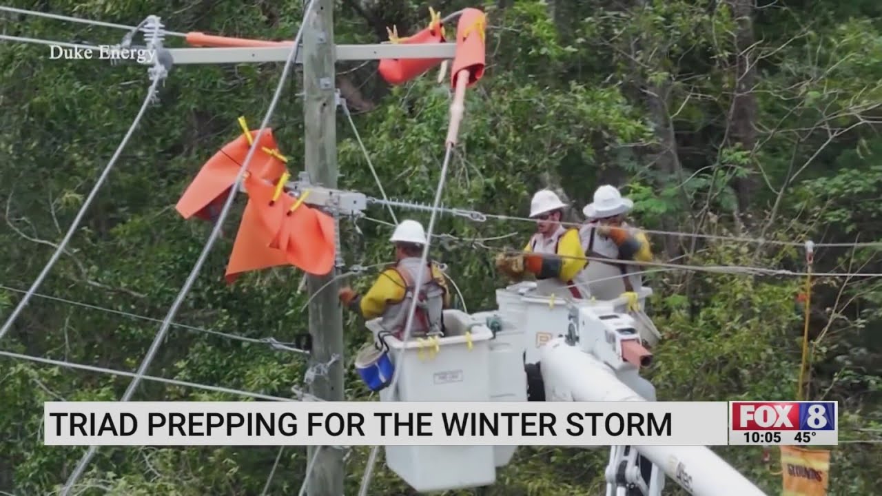Piedmont Triad prepares for winter storm - YouTube