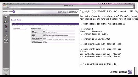 OS6860E-24 First Time Configuration