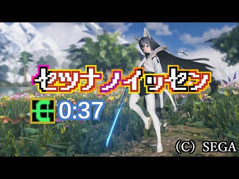 【PSO2NGS】セツナノイッセン(ブジン) Br 無被弾 0:37/Br Bujin No Damage 0:37