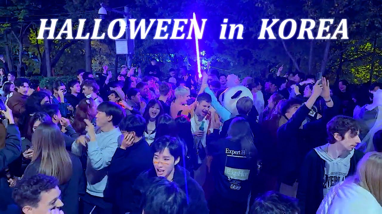 [4K Seoul Halloween party 😎😎😎] Halloween on Hongdae street in Seoul is a lot of fun 🔥🔥🔥 # KOEWA